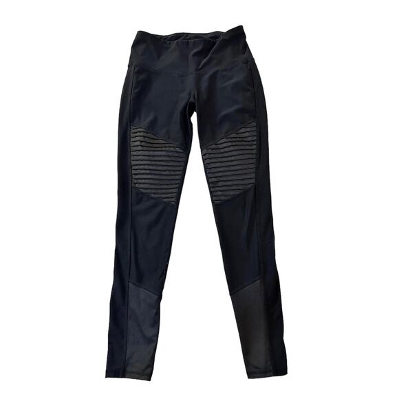 Layer 8 Pants - Black Moto Leggings